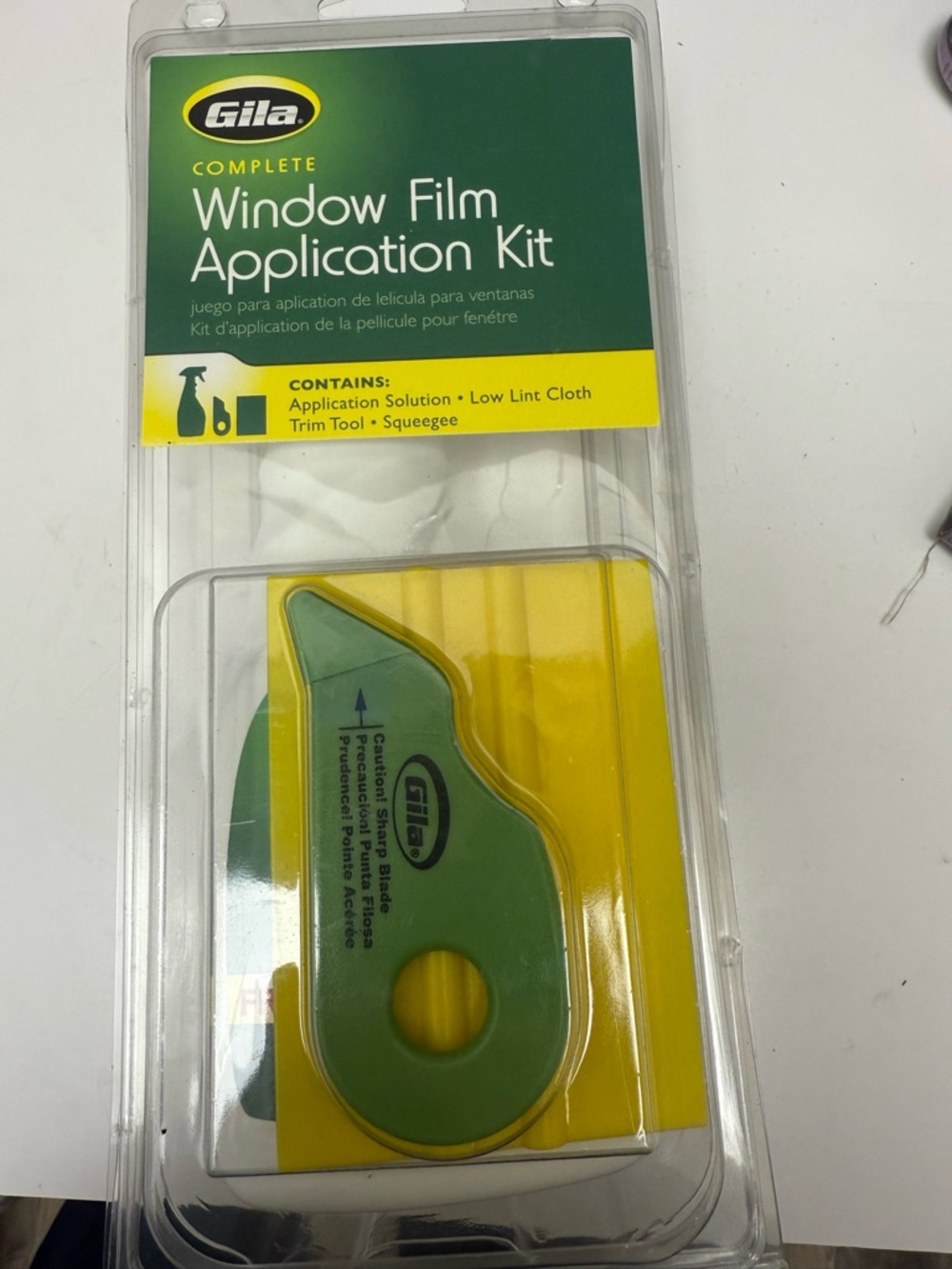 Gila Window Film Application Kit - Green/Yellow